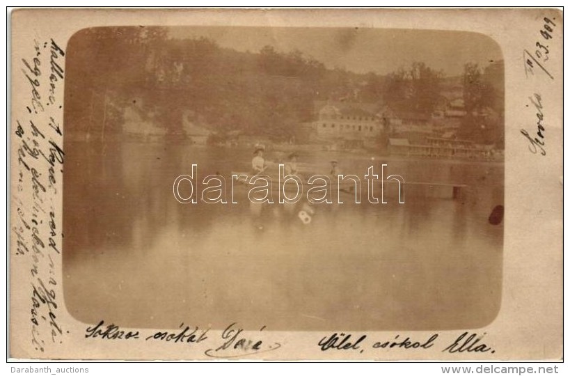 T2 1909 Szov&aacute;ta, Sovata; Cs&oacute;nak&aacute;z&oacute;k A Tavon / Rowing In The Lake. Photo - Zonder Classificatie
