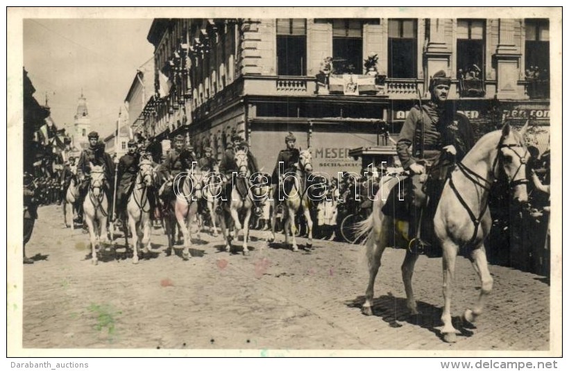 * T2/T3 1940 Szatm&aacute;rn&eacute;meti, Satu Mare; Bevonul&aacute;s / Entry Of The Hungarian Troops (EK) - Non Classés