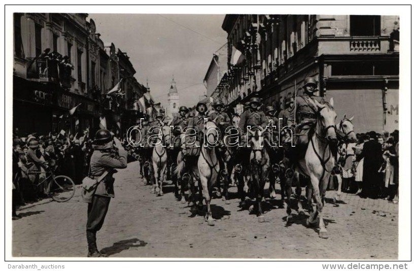 T1/T2 1940 Szatm&aacute;rn&eacute;meti, Bevonul&aacute;s / Entry Of The Hungarian Troops 'visszat&eacute;rt' So.... - Non Classés