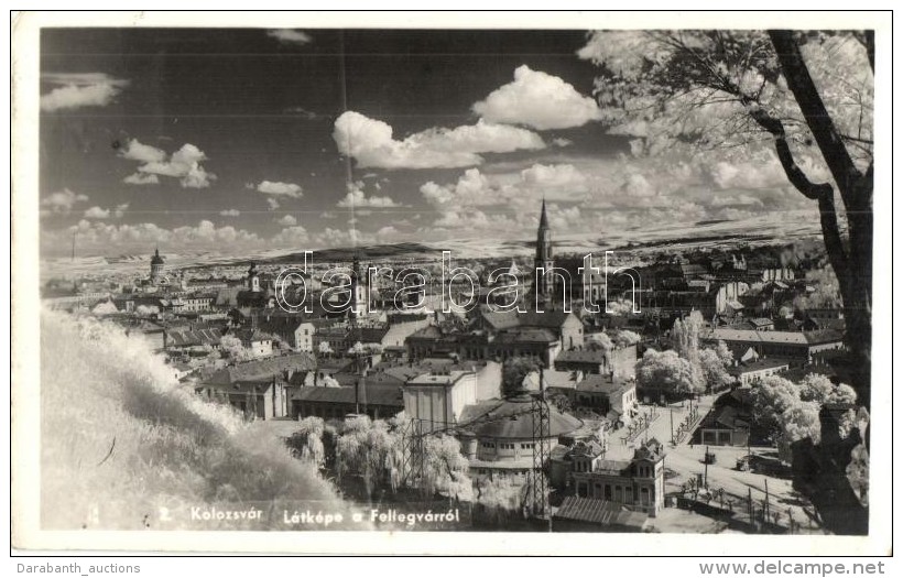 T2/T3 Kolozsv&aacute;r, Cluj; L&aacute;tk&eacute;p A Fellegv&aacute;rr&oacute;l / Panorama From The Citadel (EK) - Zonder Classificatie