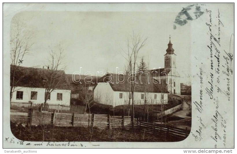 T2/T3 1904 SzÅ‘lÅ‘sgy&ouml;r&ouml;k, Utcar&eacute;szlet, R&oacute;mai Katolikus Templom, Photo (EK) - Non Classés