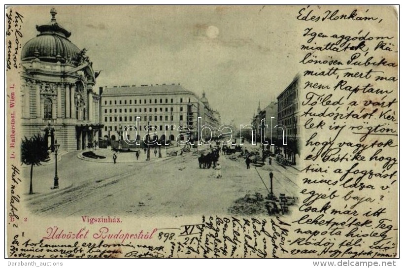 T2/T3 1898 Budapest XIII. V&iacute;gsz&iacute;nh&aacute;z, Villamos S&iacute;nfektet&eacute;s, D. Halberstadt... - Non Classés