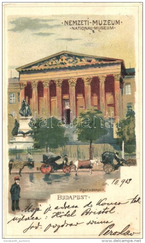 T2 Budapest VIII. Nemzeti M&uacute;zeum, Litho S: Rosenberger - Zonder Classificatie