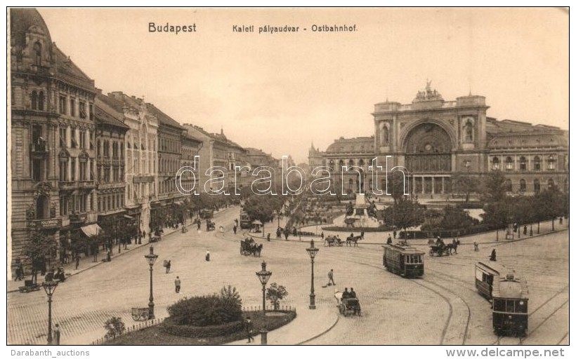 ** T2/T3 Budapest VII. Baross T&eacute;r A Keleti (K&ouml;zponti) P&aacute;lyaudvarral, Villamosok, Fogorvosi... - Zonder Classificatie