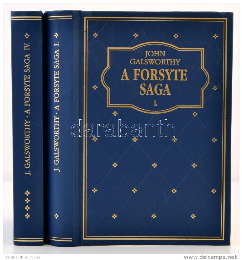 Galsworthy, John: A Forsyte Saga. 1., 4. K&ouml;t. Bp., 1970, Magyar K&ouml;nyvklub. Karton&aacute;lt... - Non Classés
