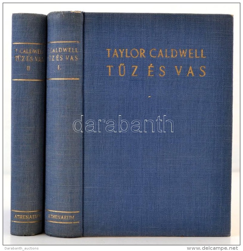 Taylor Caldwell: TÅ±z &aacute;s Vas I-II. K&ouml;tet.  Ford&iacute;totta Szab&oacute; B&eacute;la. Bp., 1942,... - Non Classés