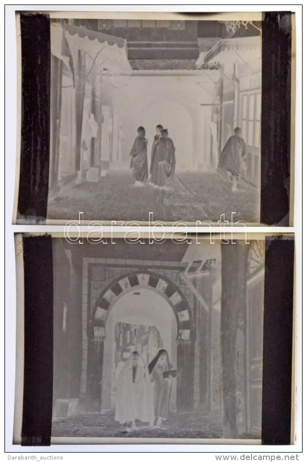 Cca 1935 Tunis, 4 Db Szabadon Felhaszn&aacute;lhat&oacute;, Vintage Negat&iacute;v Kankowszky Ervin (1884-1945)... - Andere & Zonder Classificatie