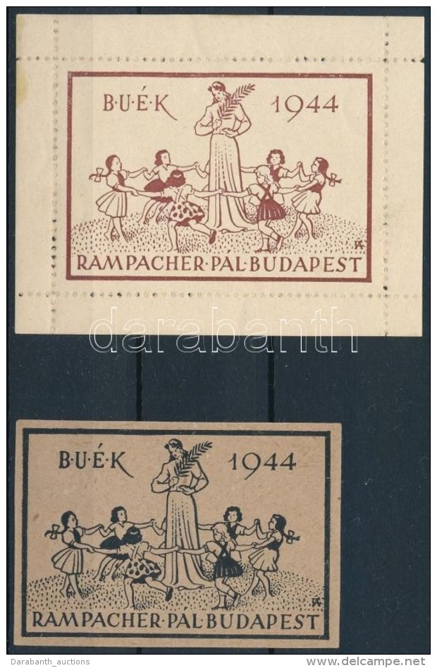 1944 BU&Eacute;K Rampacher P&aacute;l Budapest + F&aacute;zisnyomat RR! Fery! - Non Classés