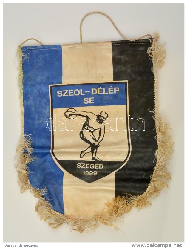 Cca 1970 Szeged Szeol D&eacute;l&eacute;p SE Selyem Sport Klub Z&aacute;szl&oacute; / Sports Flag 28x34 Cm - Andere & Zonder Classificatie