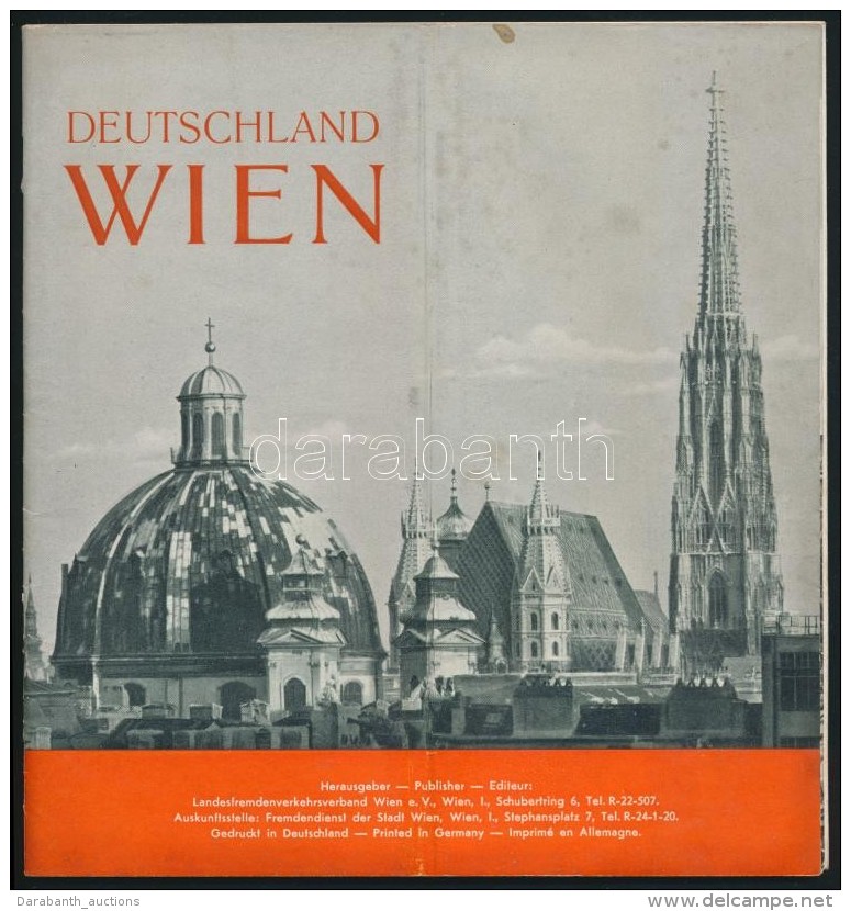 Deutschland Wien. B&eacute;cs, 1938, Landesfremdenverkehrsverband, 31 P. (sz&ouml;veg)+22 L.(k&eacute;pek.) ElsÅ‘... - Non Classés