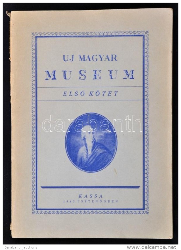 1942 Uj Magyar Museum. I. K&ouml;tet. 1. F&uuml;zet. Kassa, Wiko. Pap&iacute;rk&ouml;t&eacute;s. J&oacute;... - Non Classés