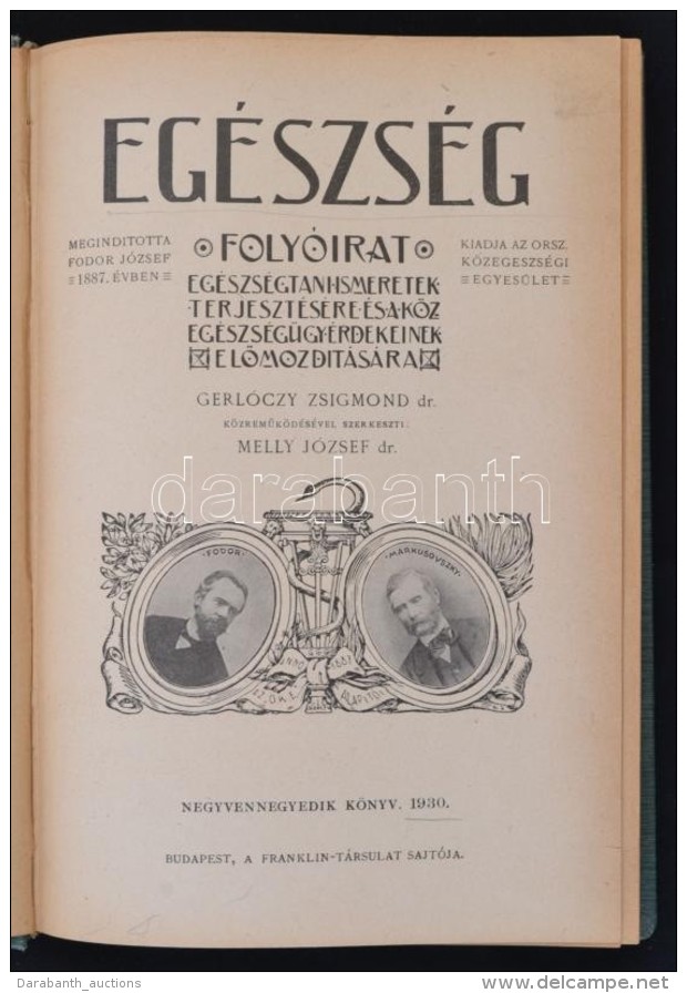 1930 Eg&eacute;szs&eacute;g Foly&oacute;irat. Eg&eacute;sz&eacute;gtani Ismeretek Terjeszt&eacute;s&eacute;re... - Zonder Classificatie