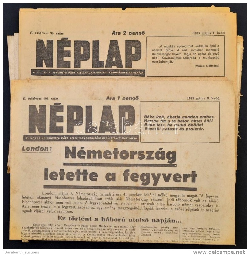 1906-1950 Nagy Vegyes &uacute;js&aacute;g T&eacute;tel, &ouml;sszesen 72 Db, FÅ‘k&eacute;nt... - Zonder Classificatie