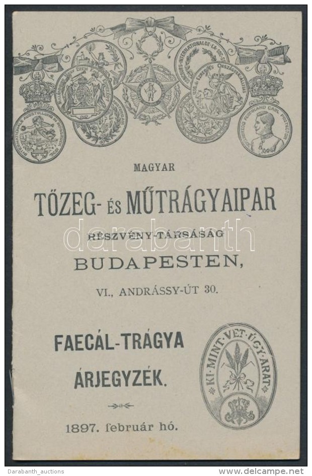 1897 Magyar TÅ‘zeg &eacute;s MÅ±tr&aacute;gyaipar Rt,  Term&eacute;kbemutat&oacute; F&uuml;zet. 10p.... - Zonder Classificatie