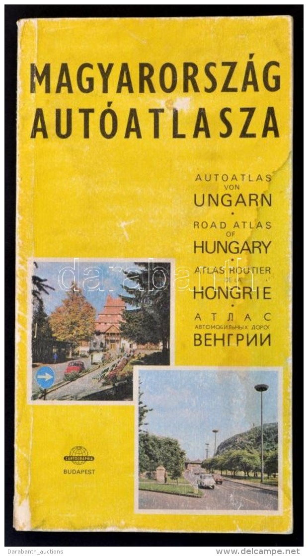 1983 Magyarorsz&aacute;g Aut&oacute;atlasza. Bp., Kartographia. Kiad&oacute;i Pap&iacute;rk&ouml;t&eacute;s,... - Andere & Zonder Classificatie