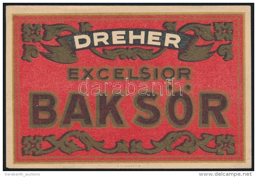 Cca 1920 Dreher Excelsior Bak S&ouml;rc&iacute;mke, Athenaeum, Litho, 8x12 Cm - Reclame