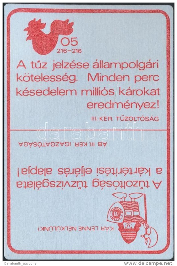 1983 TÅ±z Elleni Biztos&iacute;t&aacute;s, &Aacute;llami Biztos&iacute;t&oacute;, F&eacute;m Rekl&aacute;m... - Advertising
