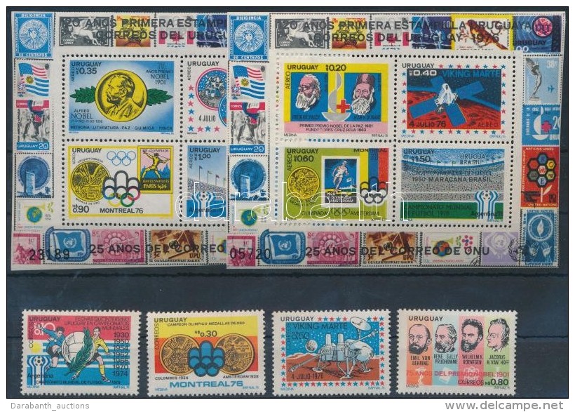 ** 1976 Esem&eacute;nyek Sor Mi 1432-1435 + Blokk 31-32 - Andere & Zonder Classificatie