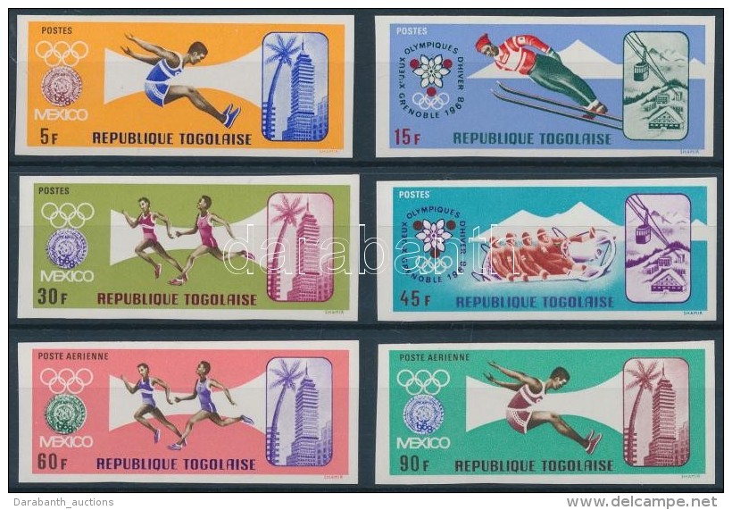 ** 1967 Ny&aacute;ri Olimpia, Mexik&oacute; Sor Mi 626-631 B - Andere & Zonder Classificatie