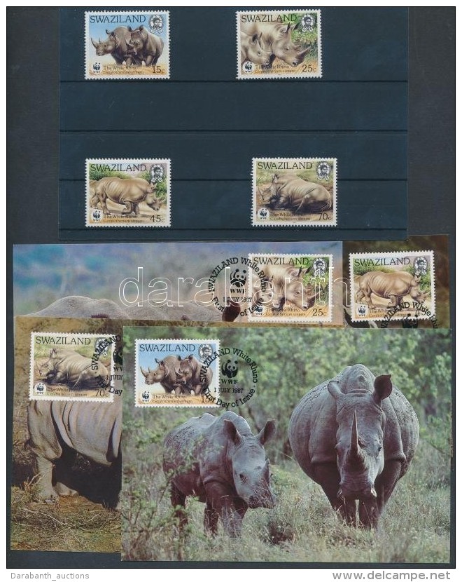 ** 1987 WWF Sz&eacute;lessz&aacute;j&uacute; Orrszarv&uacute; Sor Mi 528-531 + 4 CM + 4 FDC-n - Other & Unclassified