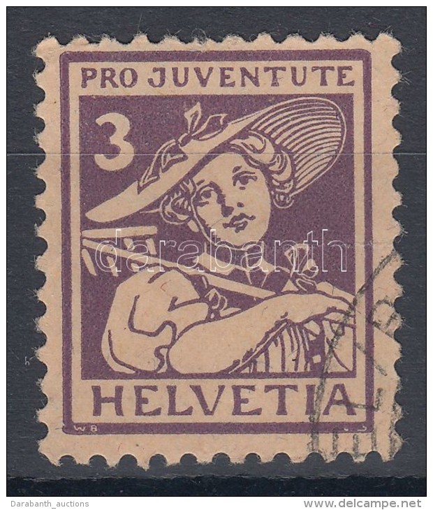 O 1918 Pro Juventute Mi 132 (Mi EUR 90,-) - Andere & Zonder Classificatie