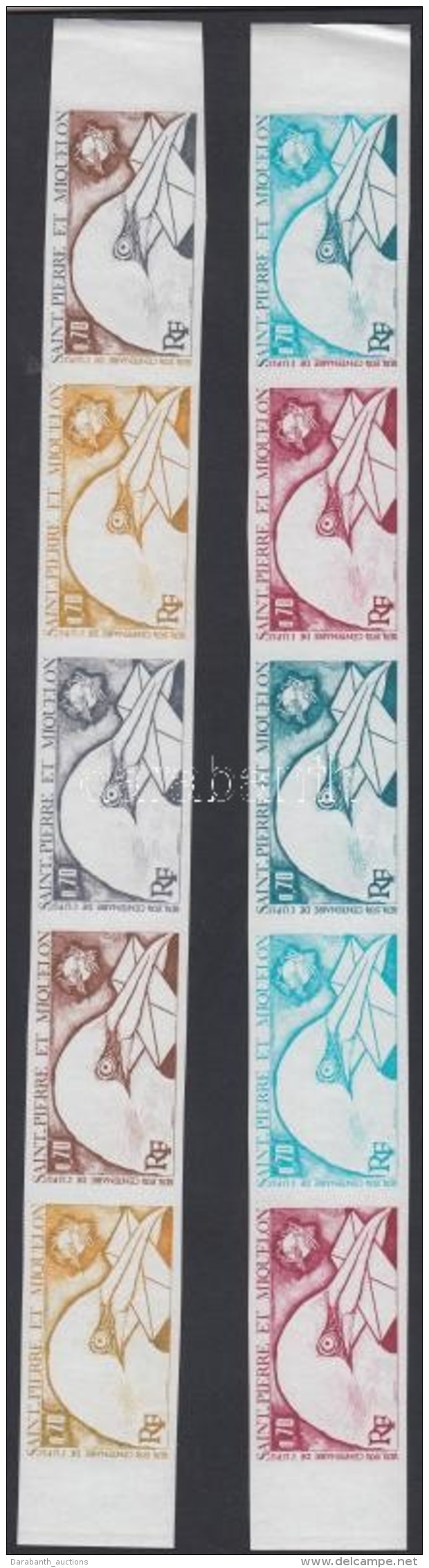 ** 1974 100 &eacute;ves Az UPU Mi 496-497 Sz&iacute;npr&oacute;ba 2 Db &ouml;t&ouml;scs&iacute;kban - Other & Unclassified