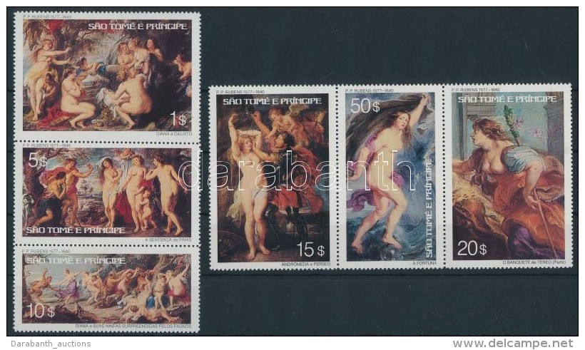 ** 1977 Rubens Festm&eacute;ny Sor H&aacute;rmascs&iacute;kokban Mi 452-457 - Andere & Zonder Classificatie