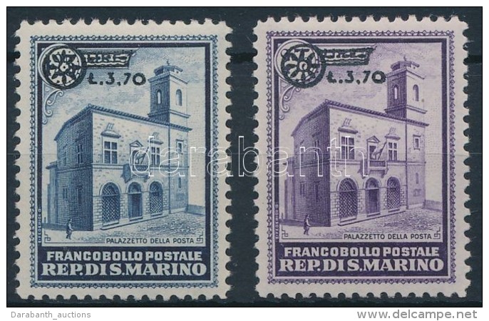 * 1934 Forgalmi Mi 206-207 Alig L&aacute;that&oacute; Falcnyommal / Almost Invisible Hinge Remainder - Other & Unclassified