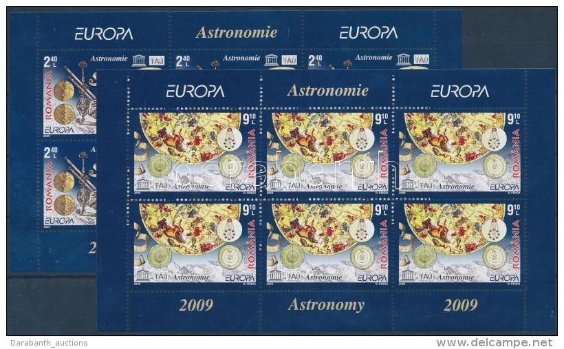 ** 2009 Europa CEPT Csillag&aacute;szat Kis&iacute;vsor Mi 6357-6358 I - Autres & Non Classés