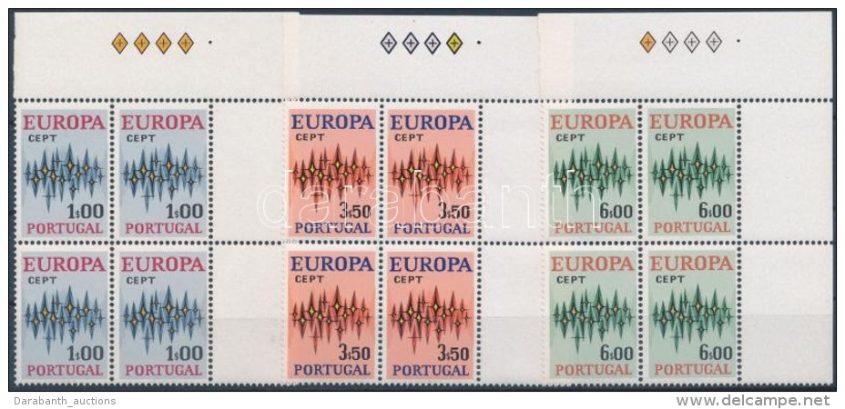 ** 1972 Eur&oacute;pa CEPT Sor &iacute;vsarki 4-es T&ouml;mb&ouml;kben Mi 1166-1168 (1E Pap&iacute;rr&aacute;nc /... - Autres & Non Classés