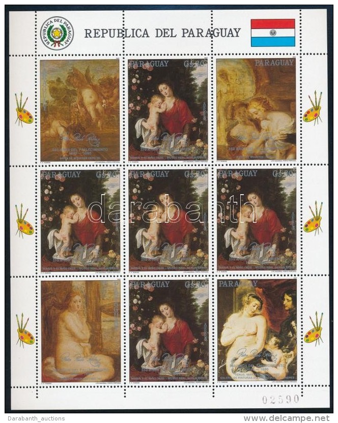 ** 1989 Rubens Festm&eacute;ny Kis&iacute;v Mi 4429-4433 - Andere & Zonder Classificatie