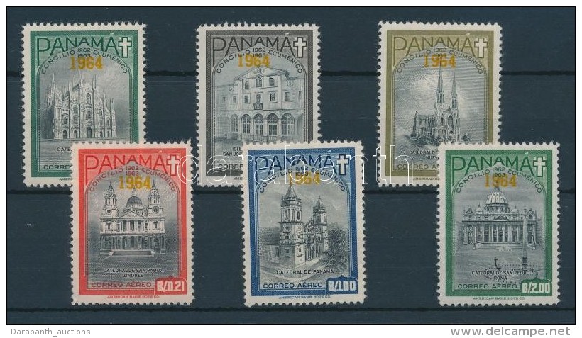 ** 1964 A 2. Vatik&aacute;ni Zsinat &uacute;jramegnyit&aacute;sa Fel&uuml;lnyomott Sor Mi 746a-751a + Blokk Mi 23a - Autres & Non Classés