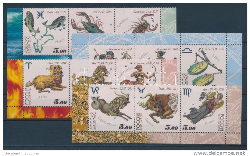 ** 2004 Csillagjegyek Sor &iacute;vsarki H&aacute;rmascs&iacute;kokban + Kis&iacute;v Mi 1155-1166 - Other & Unclassified