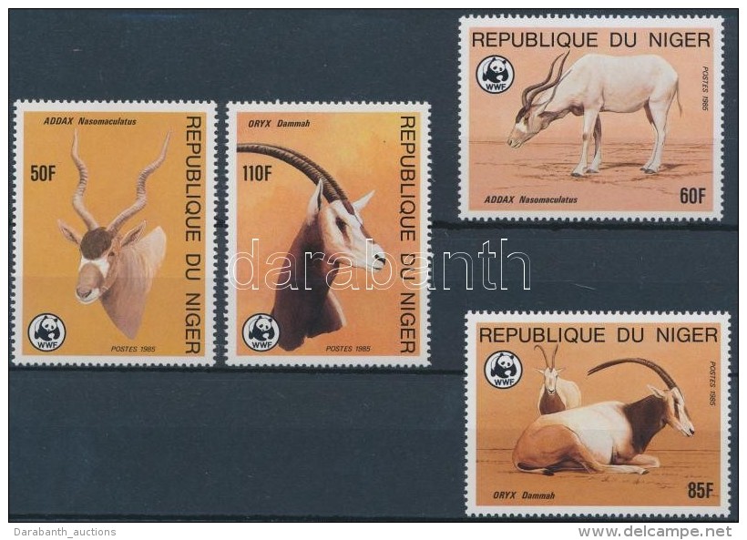 ** 1984 WWF Addax Sor Mi 941-944 + 4 CM + 4 FDC - Autres & Non Classés