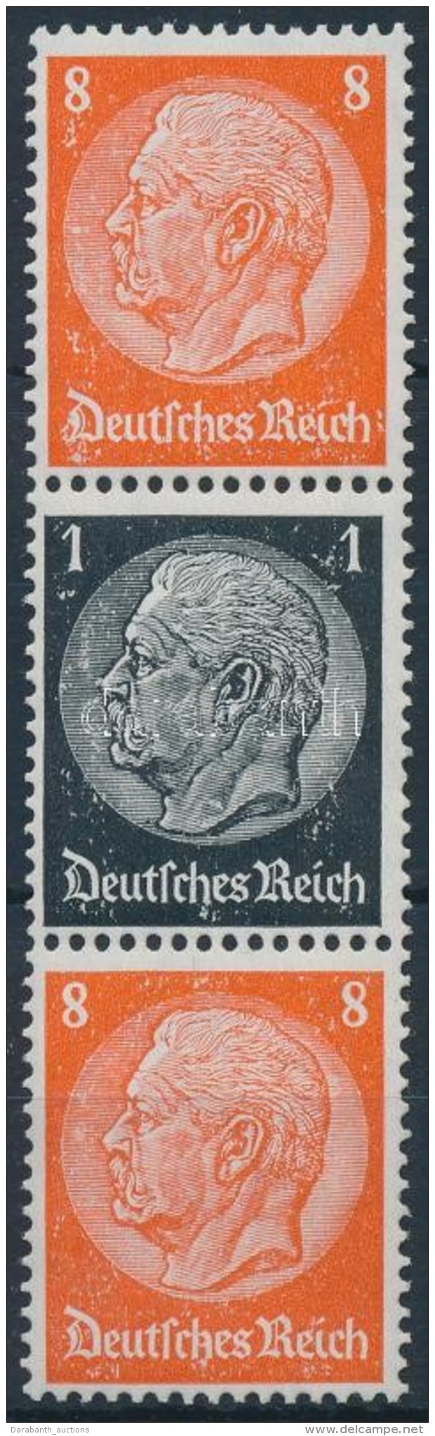 ** 1937/1939 Hindenburg B&eacute;lyegf&uuml;zet &ouml;sszef&uuml;gg&eacute;s Mi S138 (Mi EUR 25.-)(betapad&aacute;s... - Autres & Non Classés