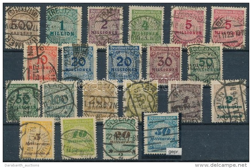 O 1923 Forgalmi Sor Mi 313-330 - Other & Unclassified