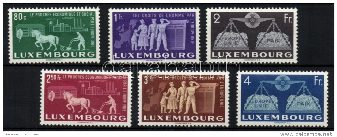 ** 1951 Eur&oacute;pai Uni&oacute; Sor Mi 478-483 - Andere & Zonder Classificatie