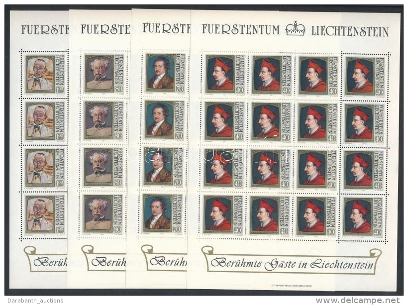 ** 1981 H&iacute;res Emberek Festm&eacute;nyeken Kis&iacute;v Sor Mi 784-787 (40Rp &iacute;v 1 B&eacute;lyeget Is... - Andere & Zonder Classificatie