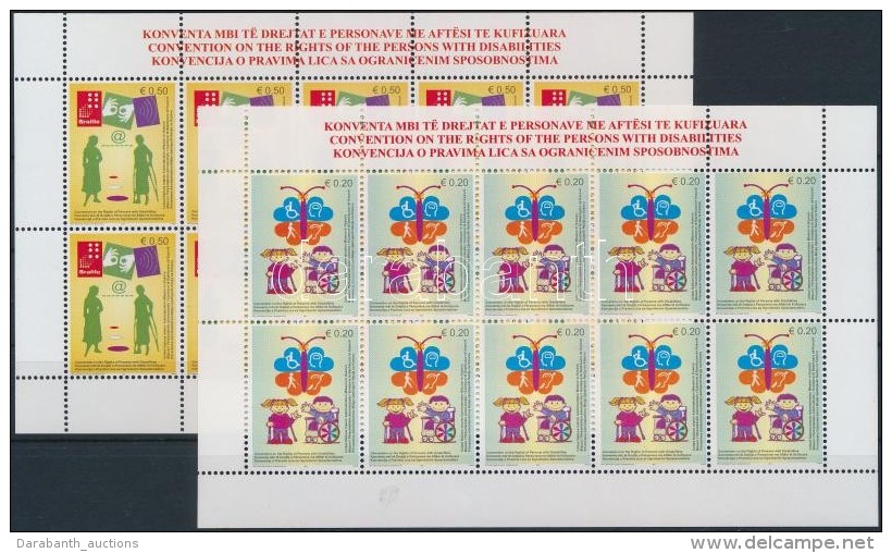 ** 2007 Meg&aacute;llapod&aacute;s A Fogyat&eacute;kkal &eacute;lÅ‘k Jogair&oacute;l Kis&iacute;vsor Mi 64-67 - Autres & Non Classés