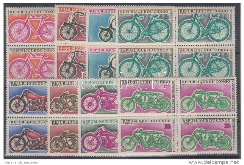 ** 1969 Motorker&eacute;kp&aacute;rok Sor N&eacute;gyest&ouml;mb&ouml;kben Mi 184-191 - Autres & Non Classés