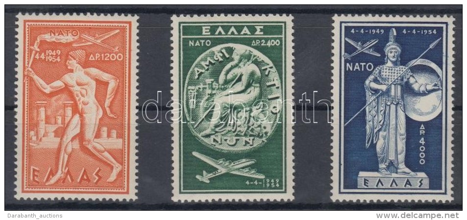 ** 1954 5 &eacute;ves A NATO Sor Mi 615-617 - Autres & Non Classés