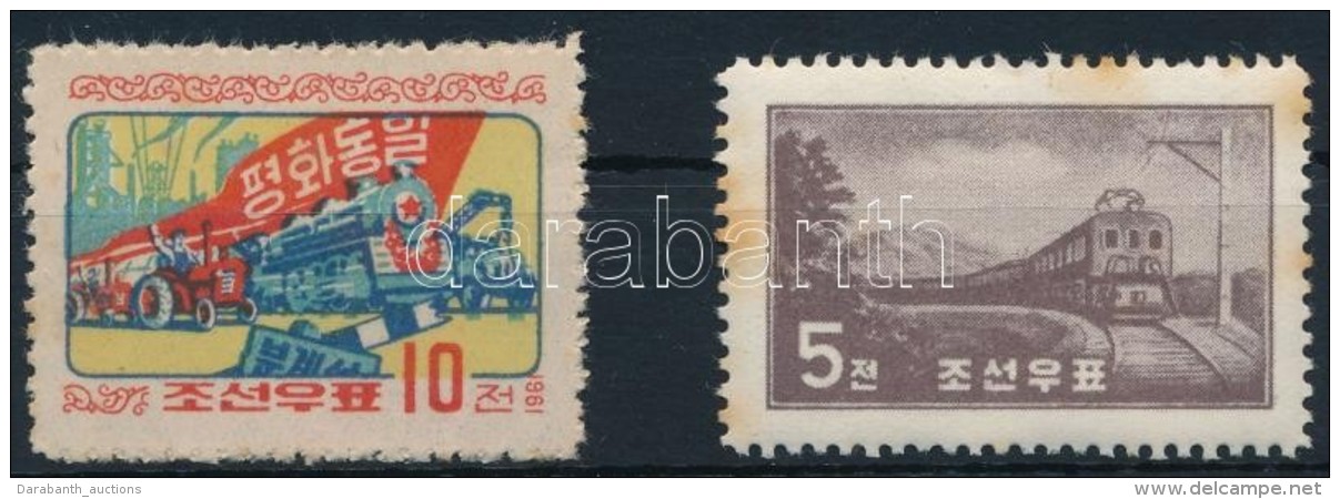 ** 1959-1961 2 Klf Vonat B&eacute;lyeg Mi 210, 306 (Mi EUR 47,-) (rozsda / Stain) - Autres & Non Classés