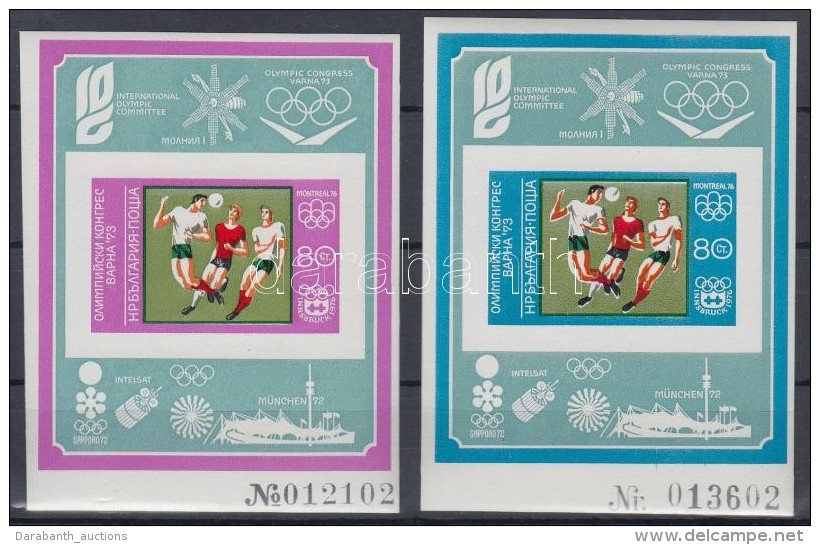 ** 1973 Ny&aacute;ri Olimpia, M&uuml;nchen Blokk P&aacute;r Mi Block 42B-43 - Altri & Non Classificati