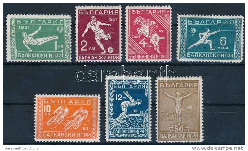 * 1931 Sport Sor Mi 242-248 - Andere & Zonder Classificatie