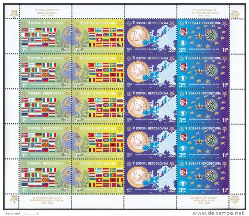 ** 2005 50 &eacute;ves Az Europa CEPT B&eacute;lyeg Kis&iacute;v Mi 419 A-422 A - Autres & Non Classés