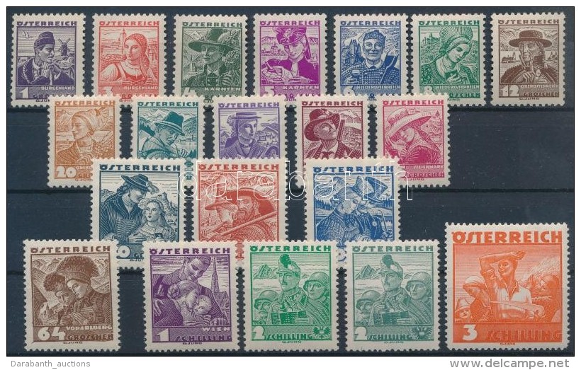 ** 1934 20 Klf Forgalmi &eacute;rt&eacute;k Mi 567-570, 572-587 - Andere & Zonder Classificatie