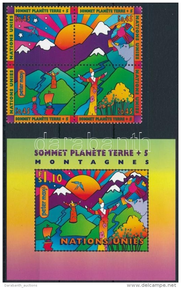 ** 1997 UNCED Konferencia N&eacute;gyest&ouml;mb Mi 309-312 + Blokk Mi 9 - Andere & Zonder Classificatie