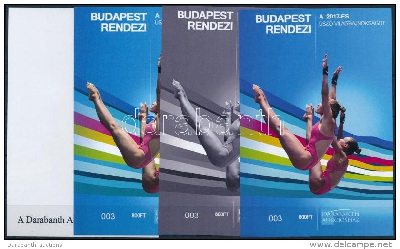 ** 2017 Budapest Rendezi A 2017-es &uacute;sz&oacute;-vil&aacute;gbajnoks&aacute;got 4 Db-os Eml&eacute;k&iacute;v... - Andere & Zonder Classificatie