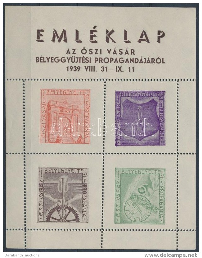 ** 1939/3a Åszi V&aacute;s&aacute;r B&eacute;lyeggyÅ±jt&eacute;si Propaganda Eml&eacute;k&iacute;v - Other & Unclassified