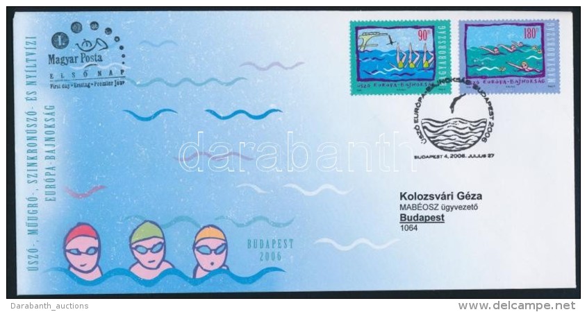 2006 &Uacute;sz&oacute; EB Futott FDC Rajta ,,feh&eacute;r Karika' T&eacute;vnyomatos B&eacute;lyeg - Autres & Non Classés